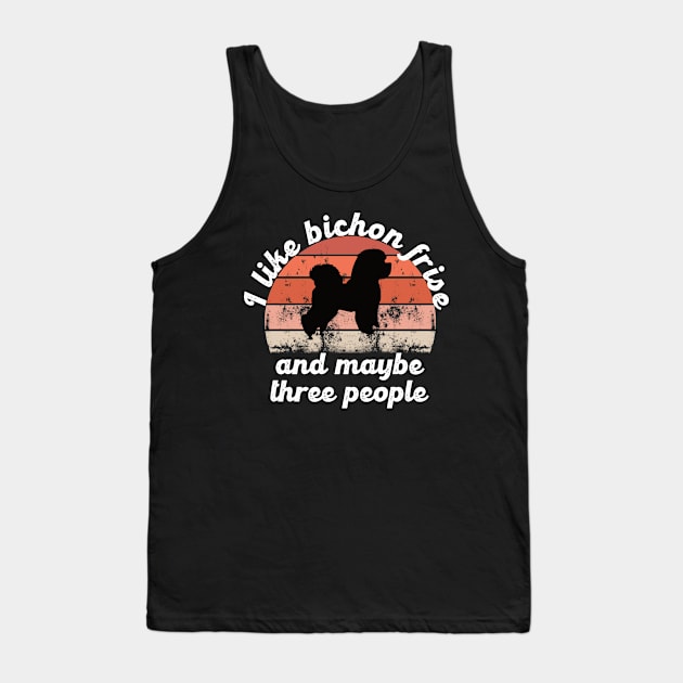 i like bichon frise and maybe three people Tank Top by hatem